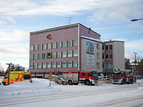 Torkkelinkulma paloharjoitus